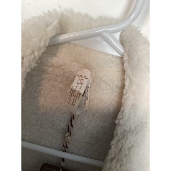 NWT Matilda Jane Plaid Faux Fur Lined Open Front Reversible Vest Gray Small - Picture 7 of 12